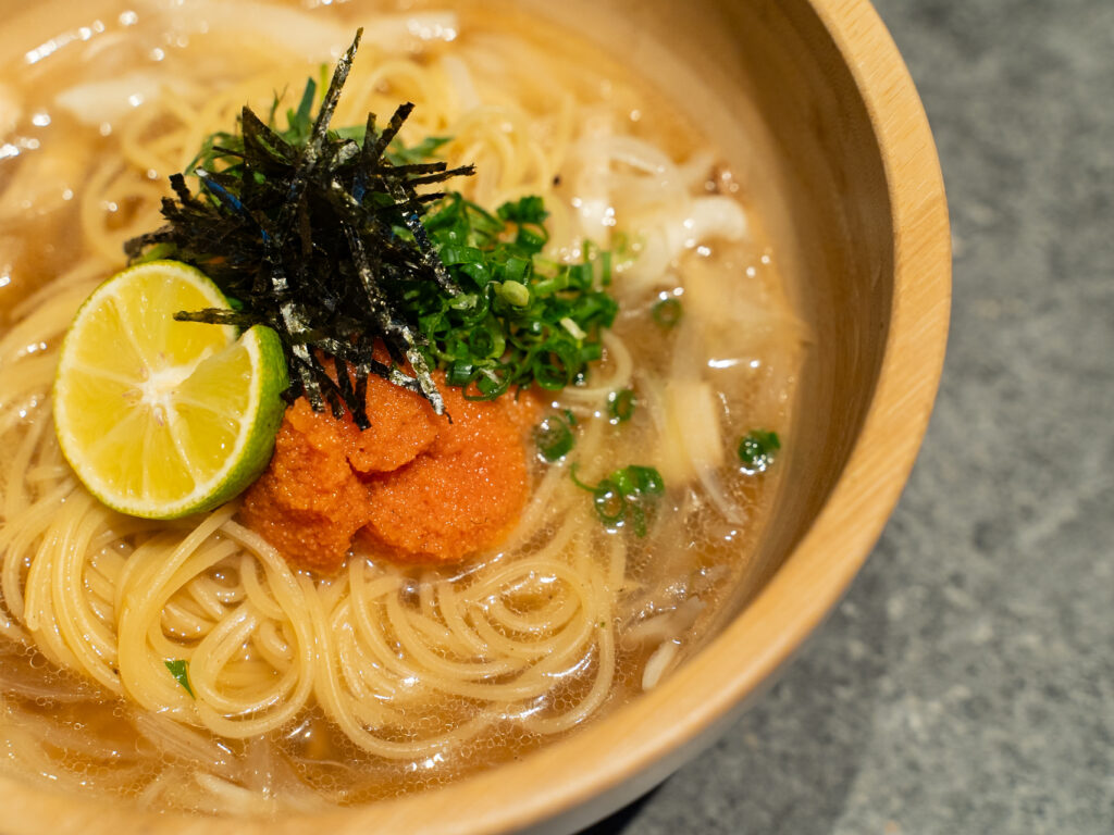 和風明太子スープパスタ